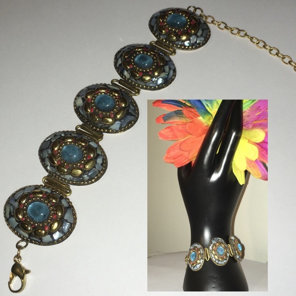 🆒Handmade Chalencony Coral Turkish Brass Bracelet - Picture 4 of 6